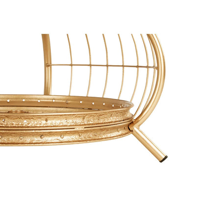 Mantis Champagne Gold Finish Biycle Wheel Coffee Table