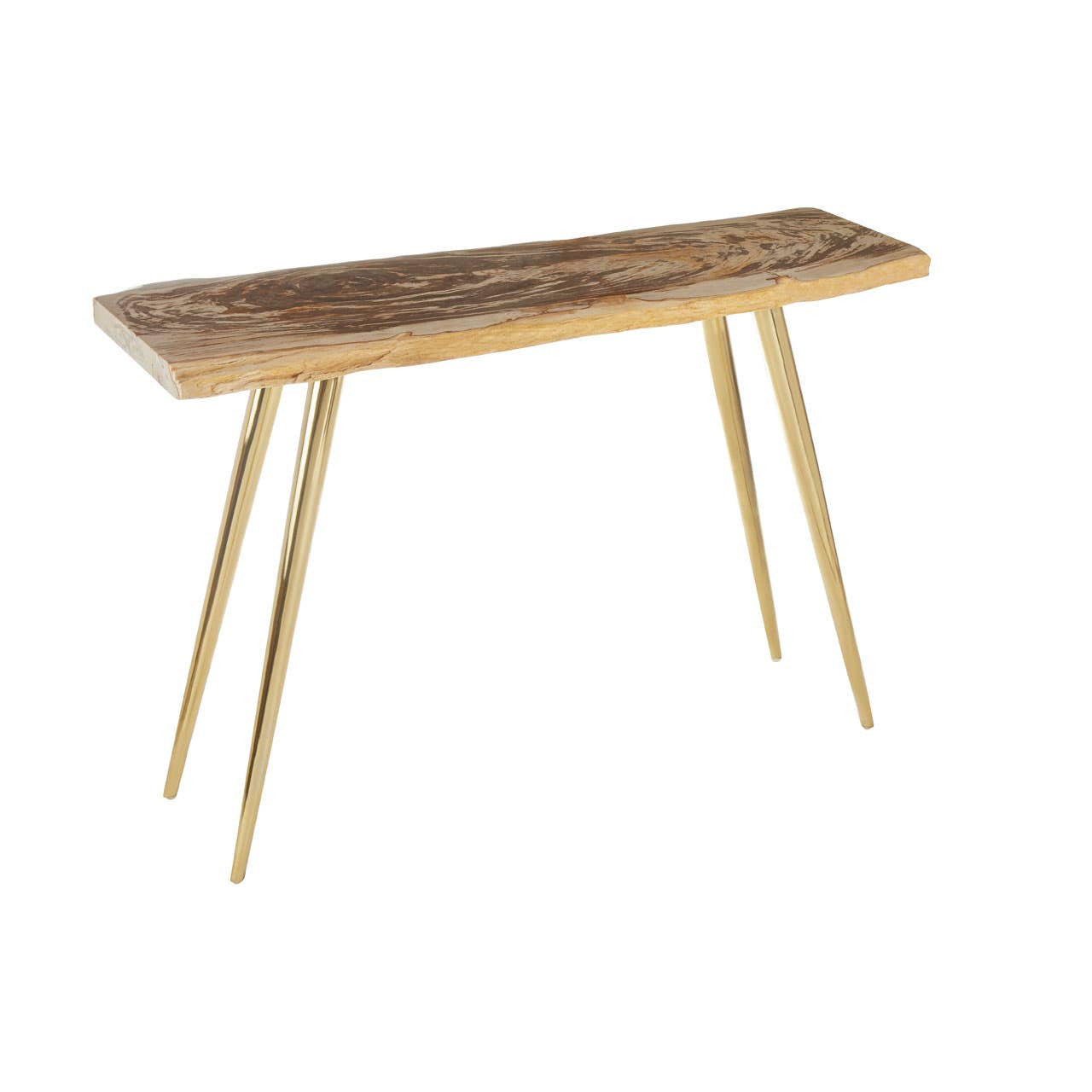Relic Petrified Wood Console Table