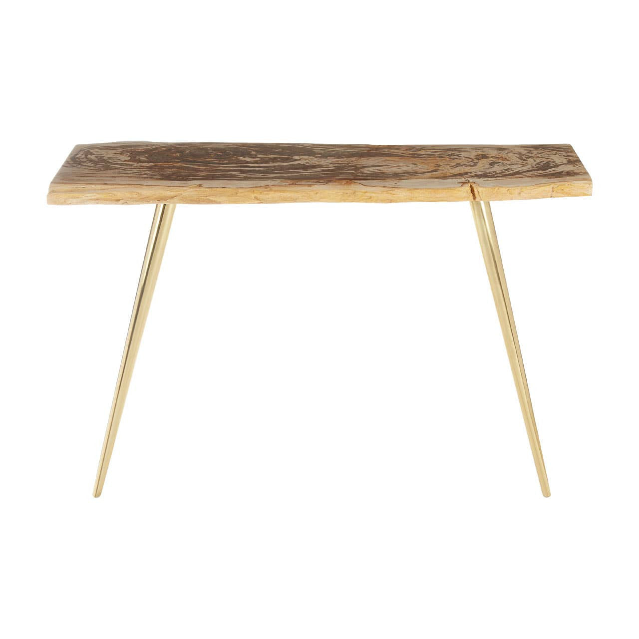 Relic Petrified Wood Console Table