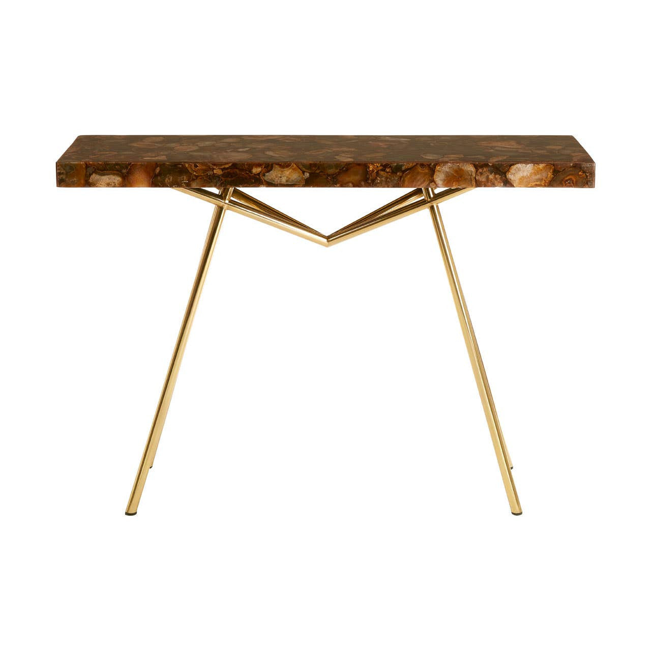 Relic Console Table with Agate Top