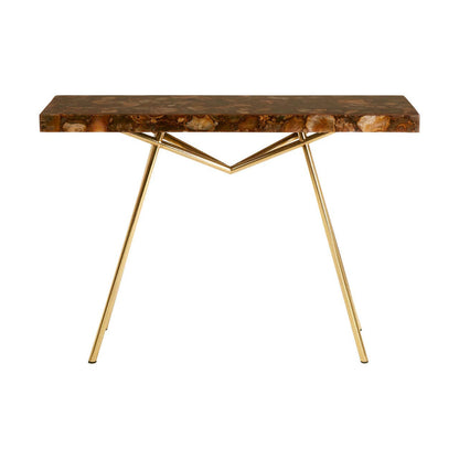 Relic Console Table with Agate Top