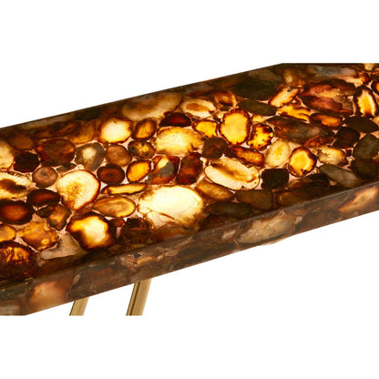 Relic Console Table with Agate Top