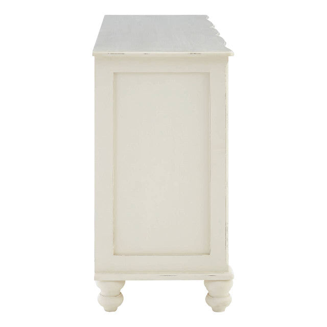 Loire 6 Drawer White Sideboard
