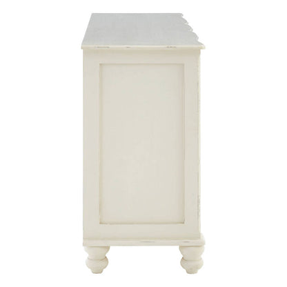 Loire 6 Drawer White Sideboard