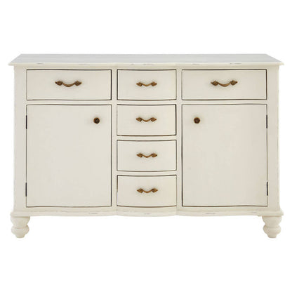 Loire 6 Drawer White Sideboard