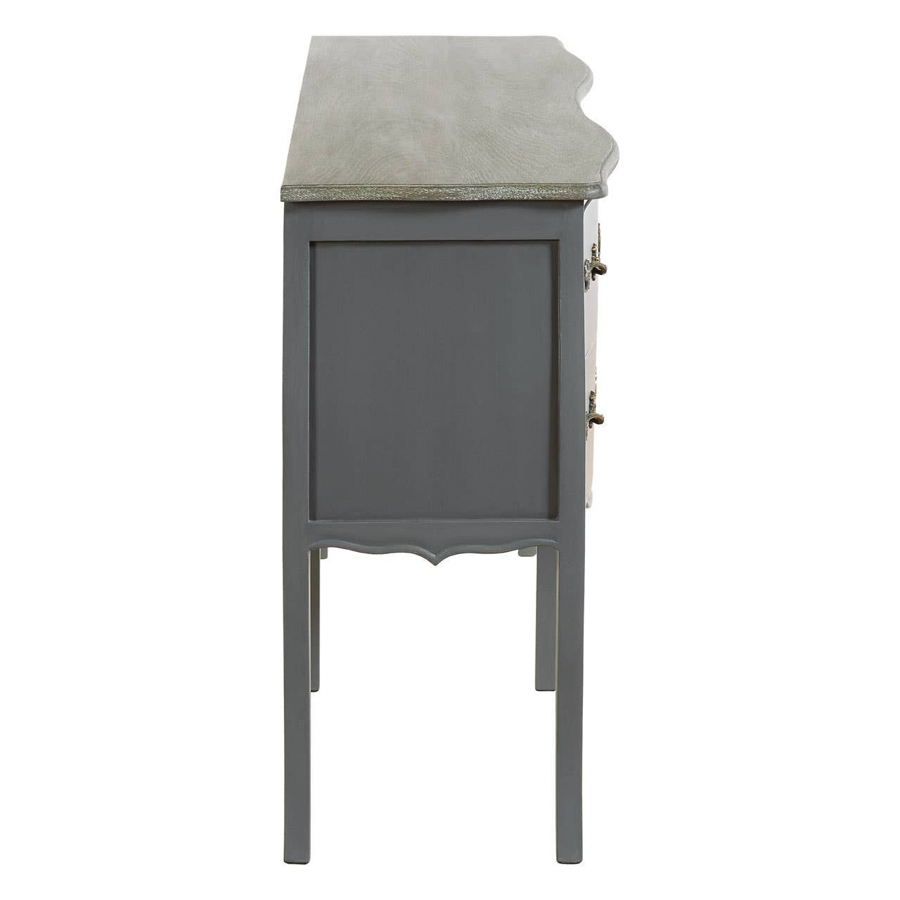 Loire Grey 4 Drawer Sideboard