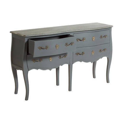 Loire Grey 4 Drawer Sideboard