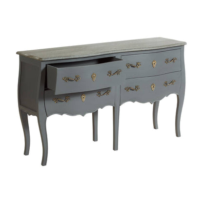 Loire Grey 4 Drawer Sideboard