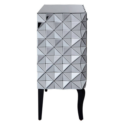 Soho 2 Door Silver Finish Sideboard
