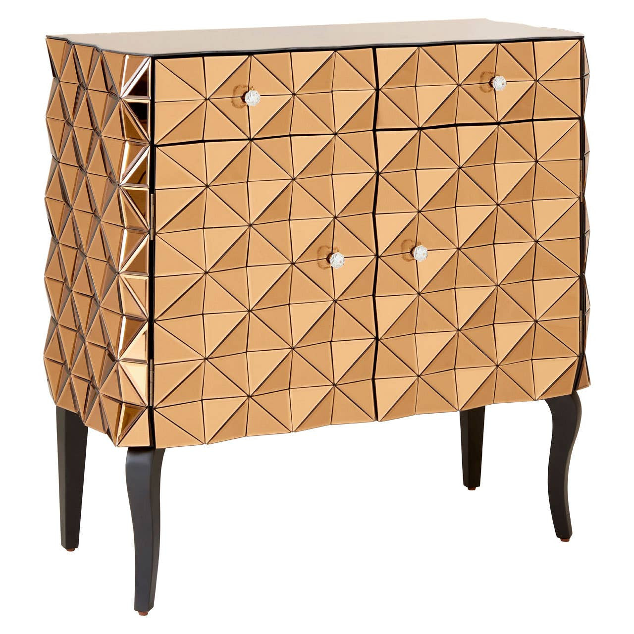 Soho 2 Door Copper Finish Cabinet