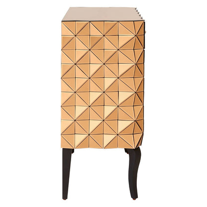 Soho 2 Door Copper Finish Cabinet