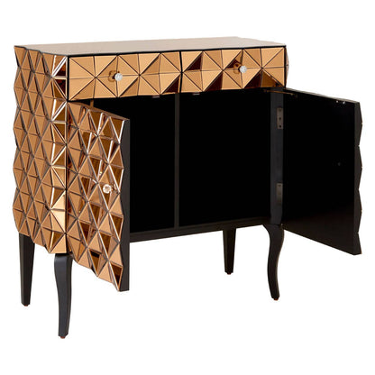 Soho 2 Door Copper Finish Cabinet