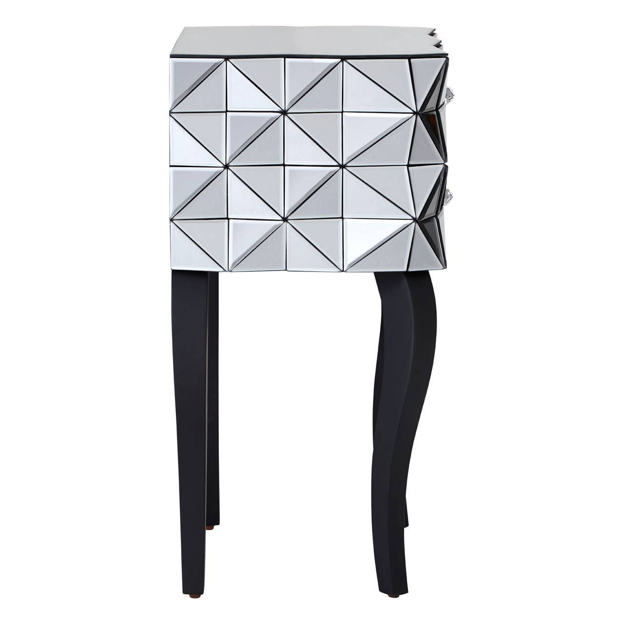 Soho 2 Drawer Bed Side Table in 3D effect