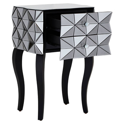 Soho 2 Drawer Bed Side Table in 3D effect
