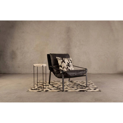 Hoxton Dark Brown Leather Lounge Chair