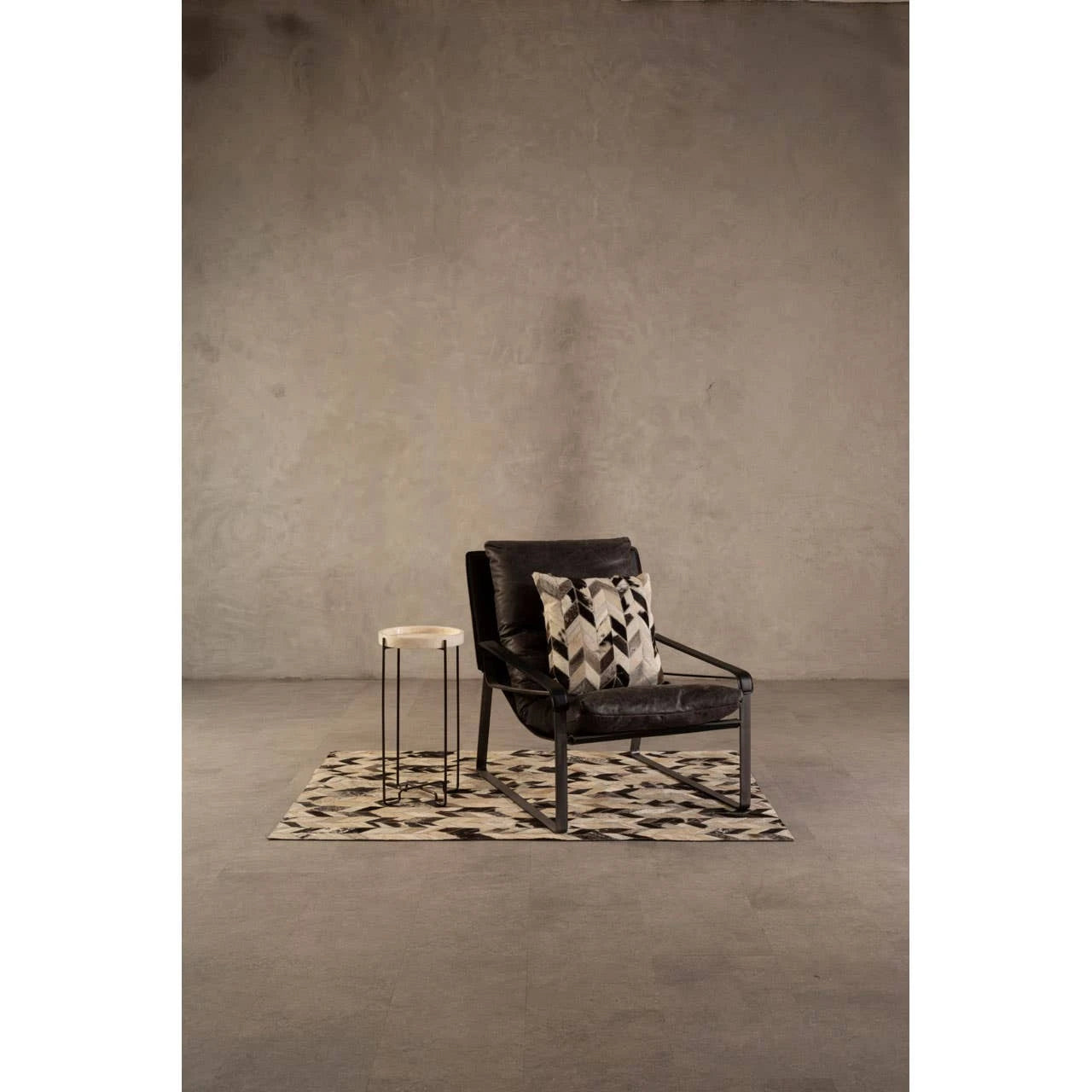 Hoxton Dark Brown Leather Lounge Chair