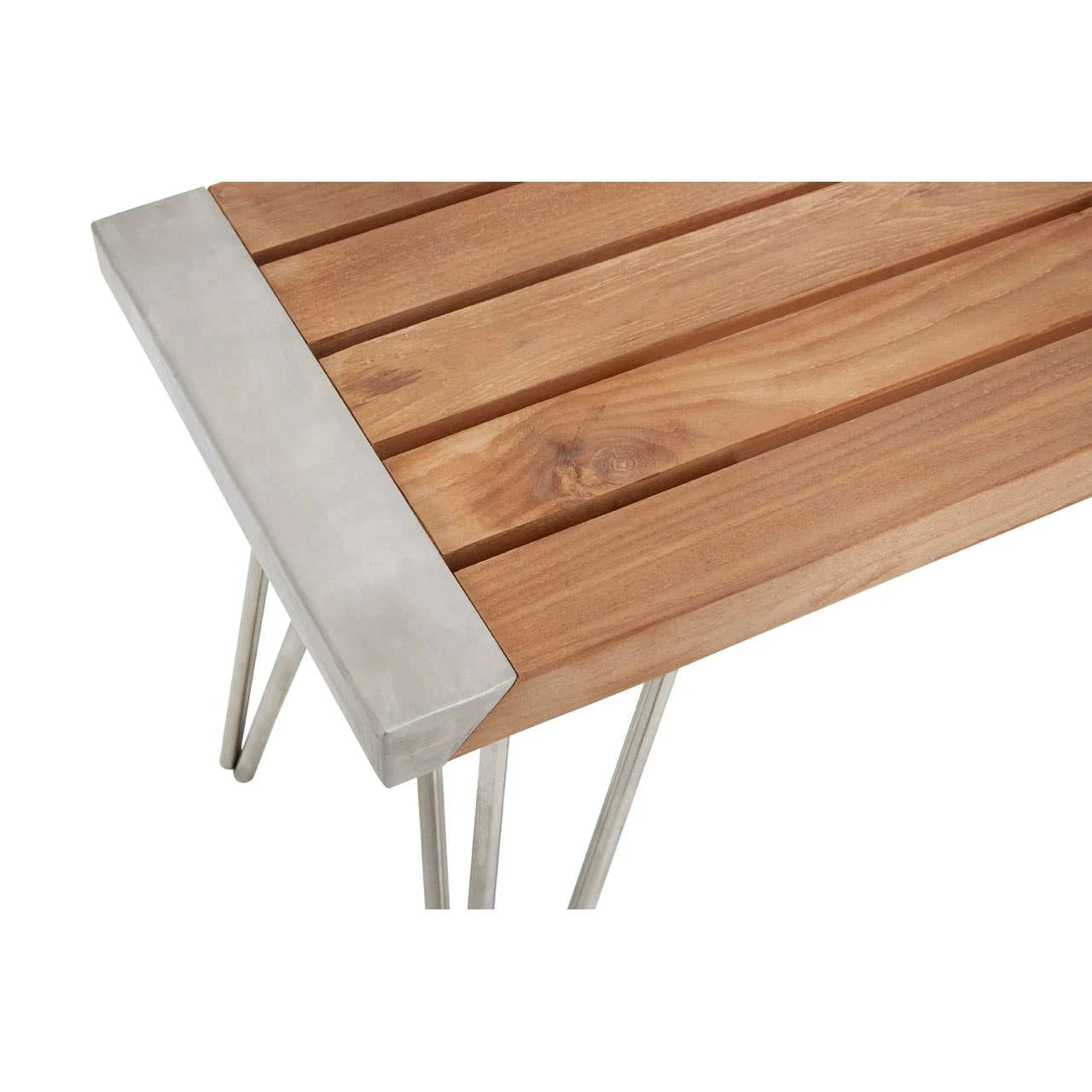 Nandri Slatted Teak Wood Bench