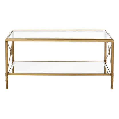 Axis Coffee Table With Gold Finish Frame