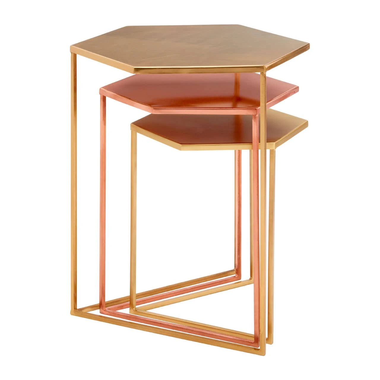 Templar Set Of 3 Bronze Finish Tables