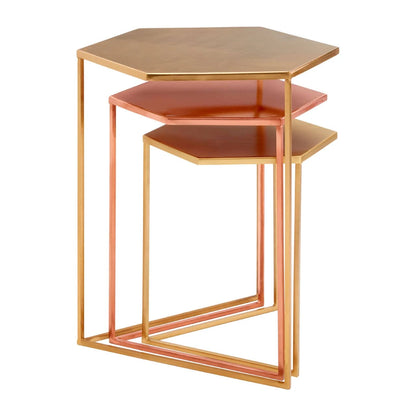 Templar Set Of 3 Bronze Finish Tables