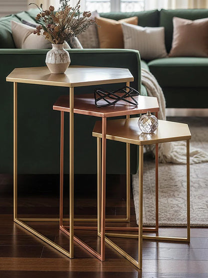 Templar Set Of 3 Bronze Finish Tables
