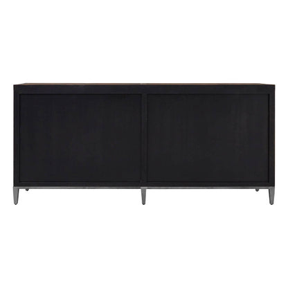 Midas Recycled Elm Wood 4 Door Sideboard