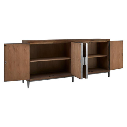 Midas Recycled Elm Wood 4 Door Sideboard