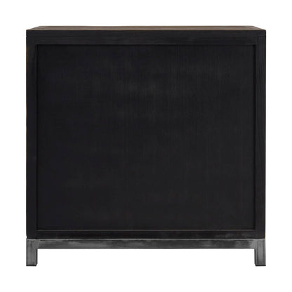 Midas Large Recycled Elm Wood 2 Door Cabinet