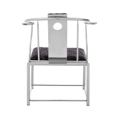 Yasmin Black Velvet And Steel Chair