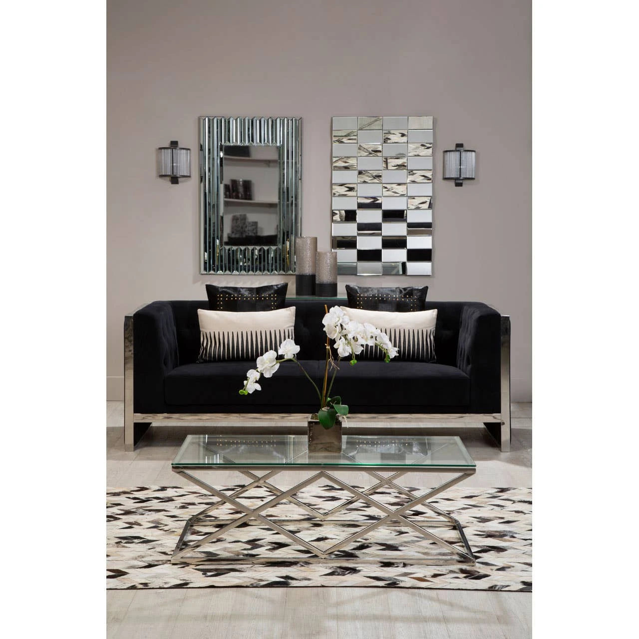 Allure Inverted Prism Base Coffee Table