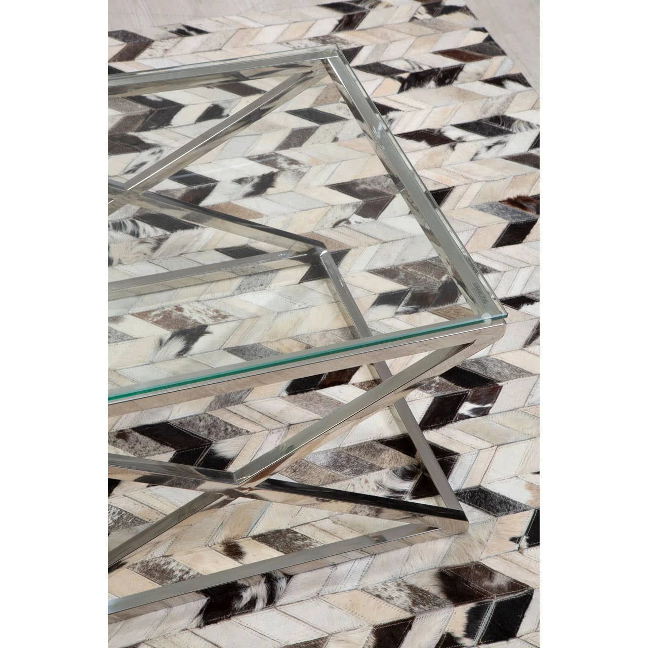 Allure Inverted Prism Base Coffee Table