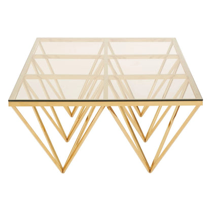 Allure Gold Prismatic Coffee Table