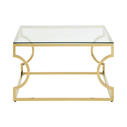 Allure Tempered Glass Curved Frame Coffee Table