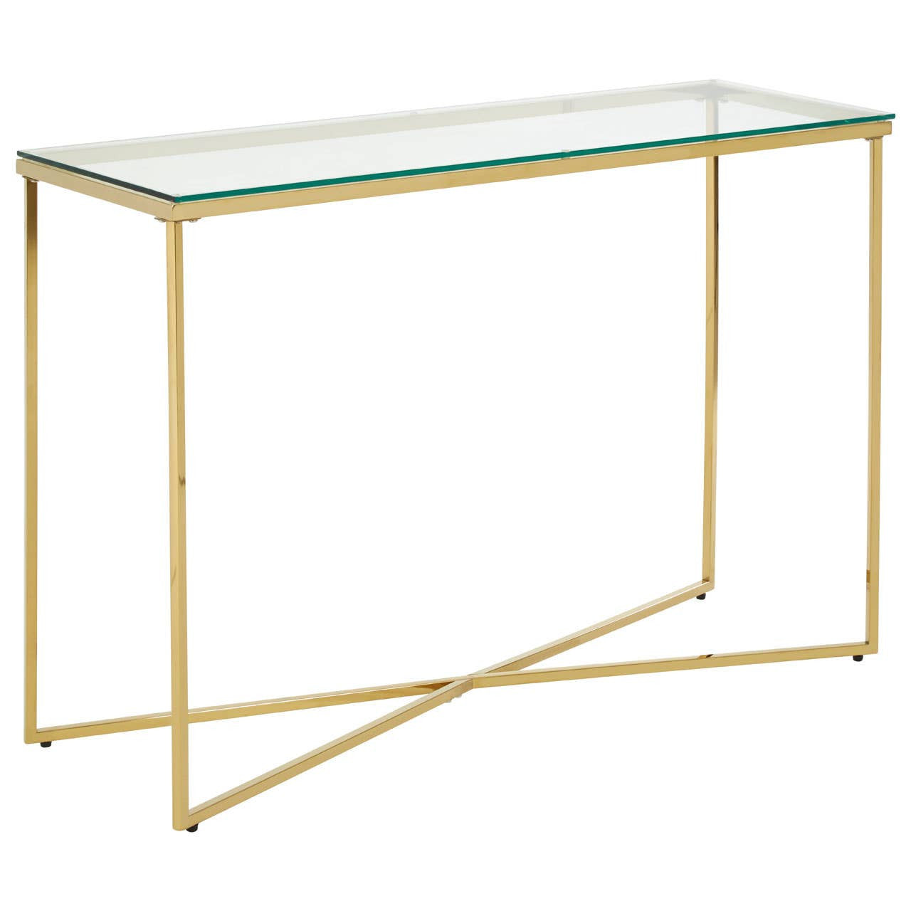 Allure Cross Base Console Table