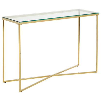 Allure Cross Base Console Table