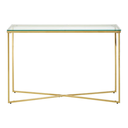 Allure Cross Base Console Table