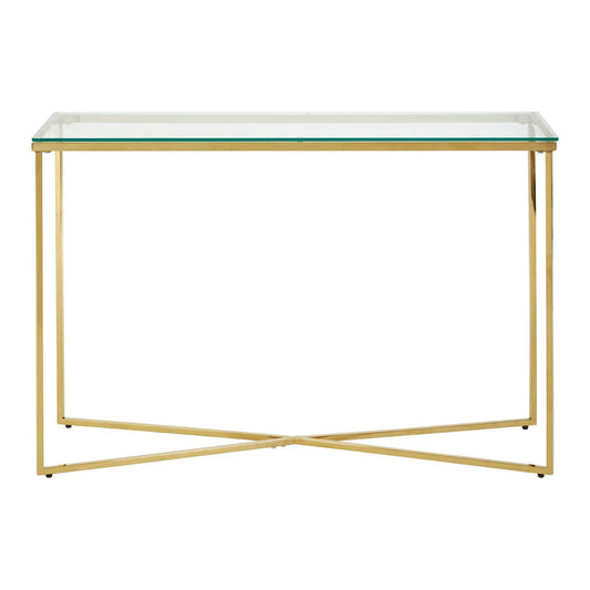 Allure Cross Base Console Table