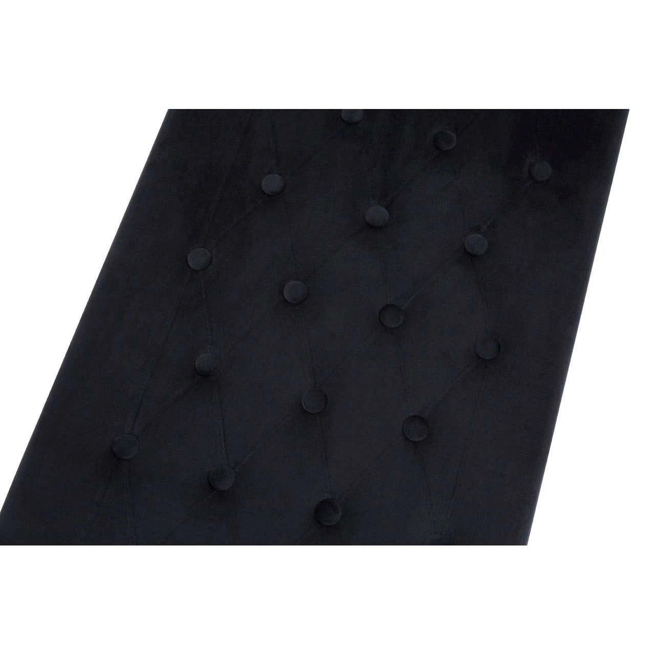 Allure Black Tufted Bench