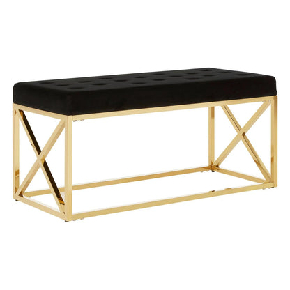 Allure Mink Tufted Bench