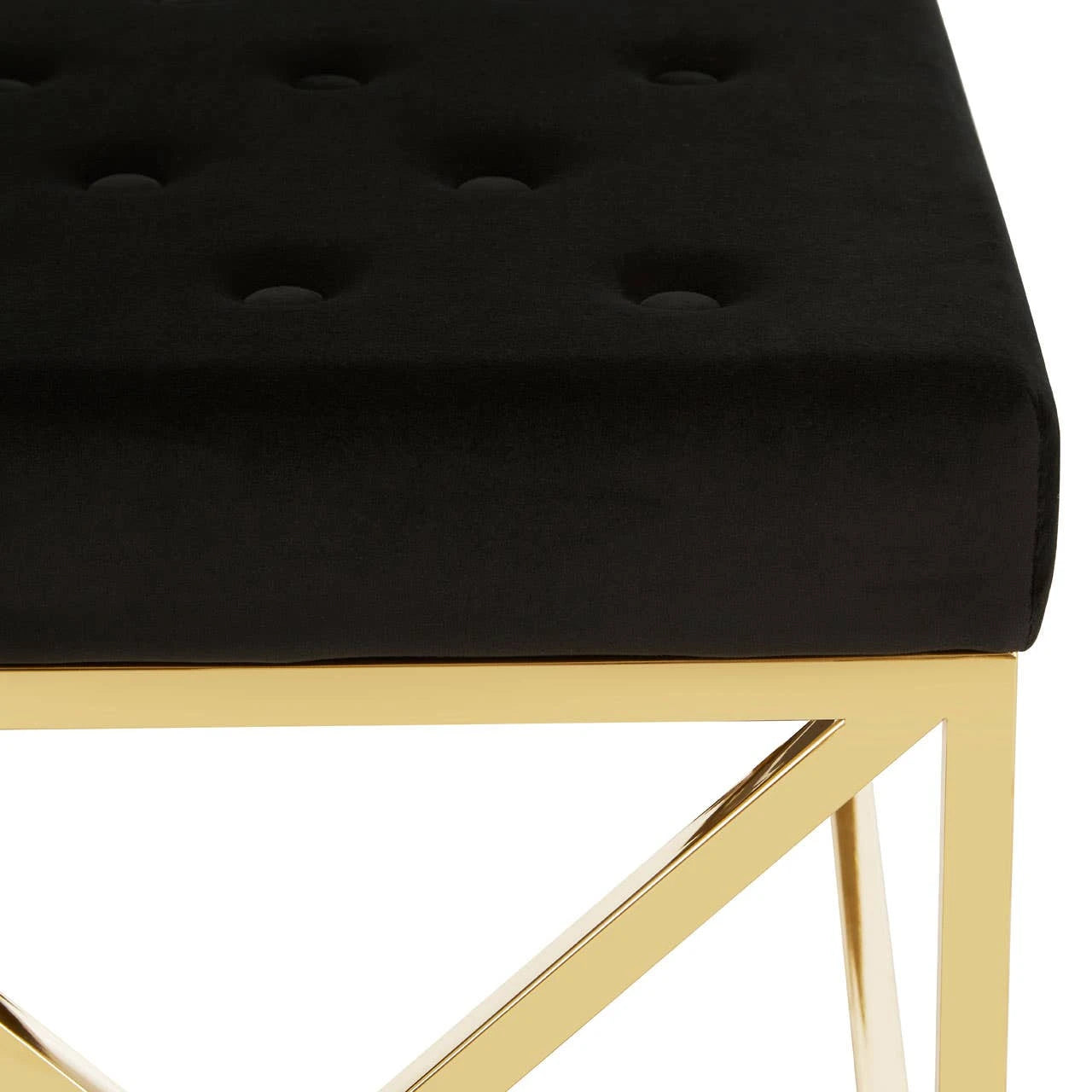 Allure Mink Tufted Bench