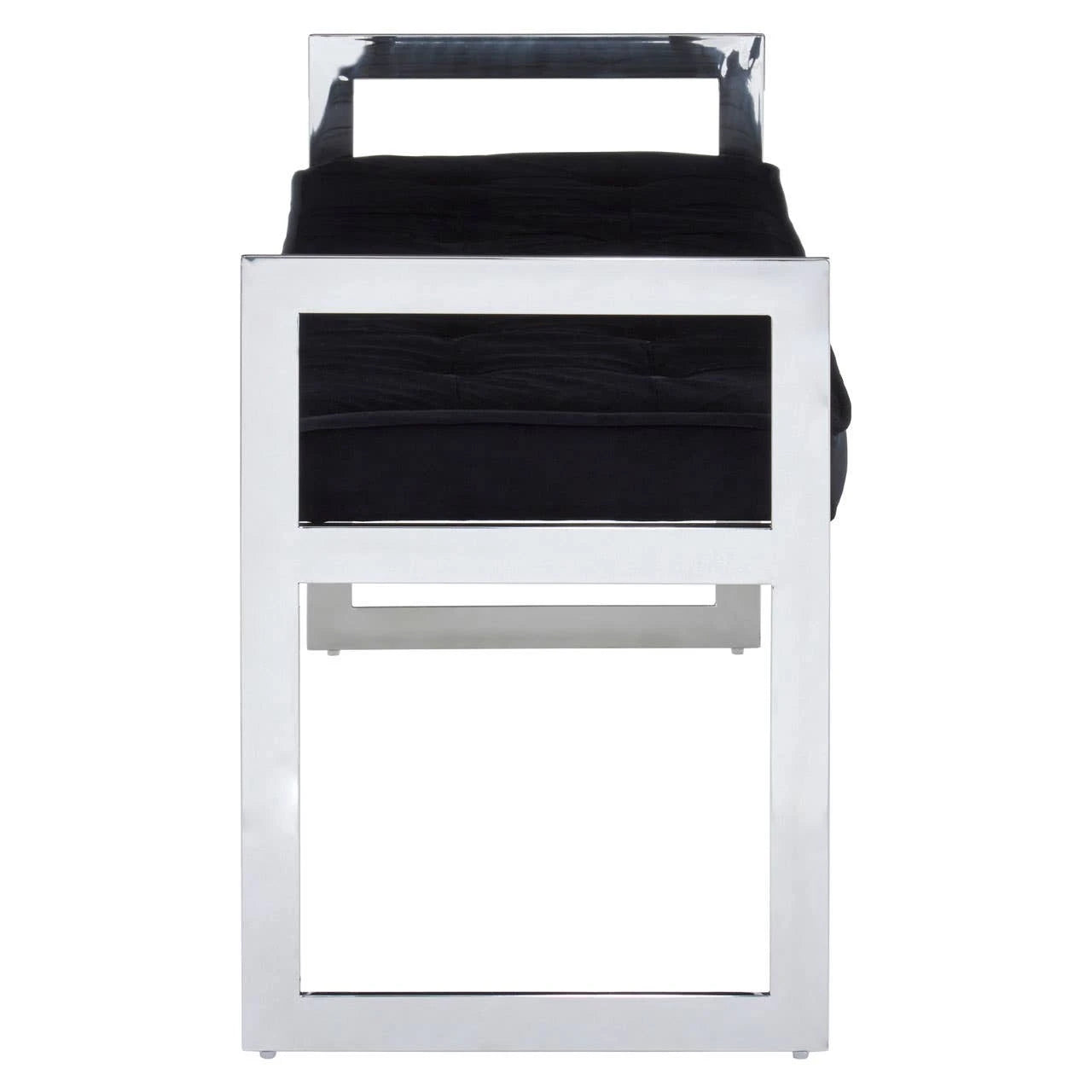 Allure Long Black Seat Bench