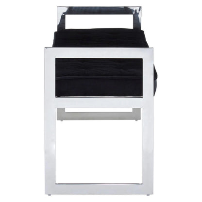Allure Long Black Seat Bench