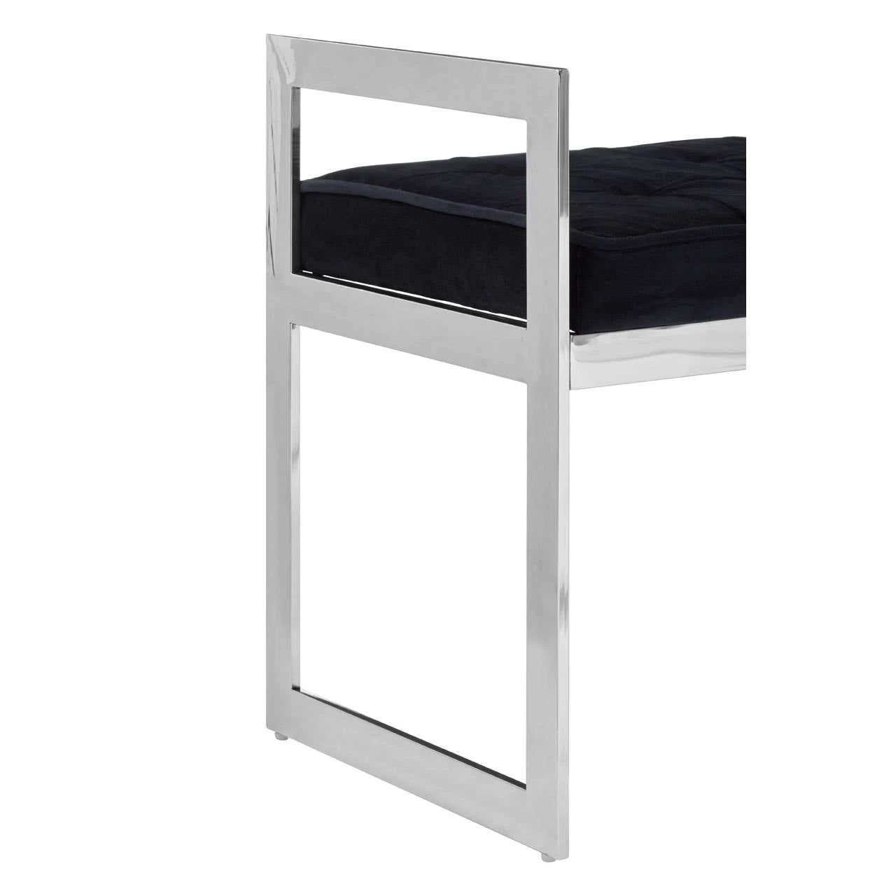 Allure Long Black Seat Bench