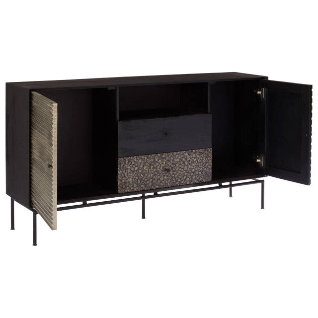 Boho Patterned 2 Door Sideboard with Drawers