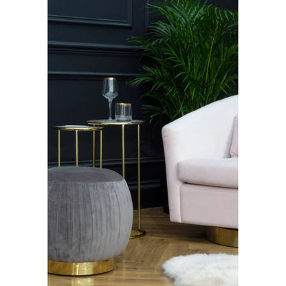 Vita Amethyst Top Set Of 2 Nesting Tall Side Tables
