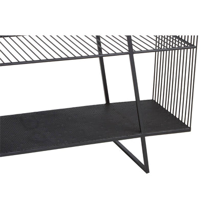 Trento Console Table With Grey Glass Top