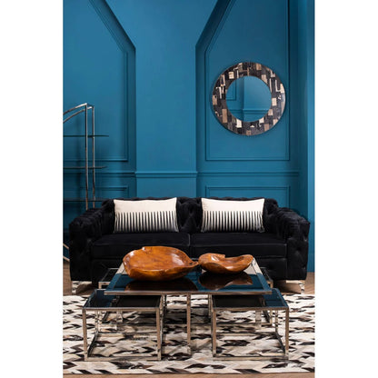 Horizon Silver Coffee Table And Stools Set