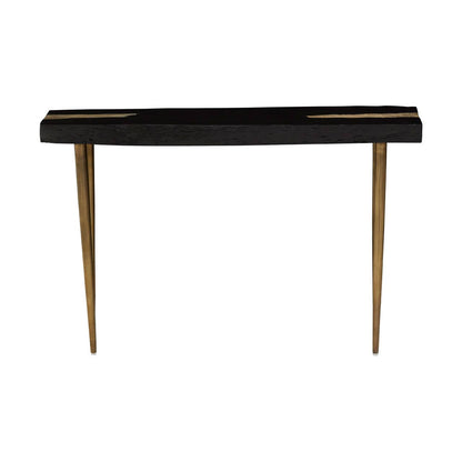 Asamra Black Acacia Wood Console Table