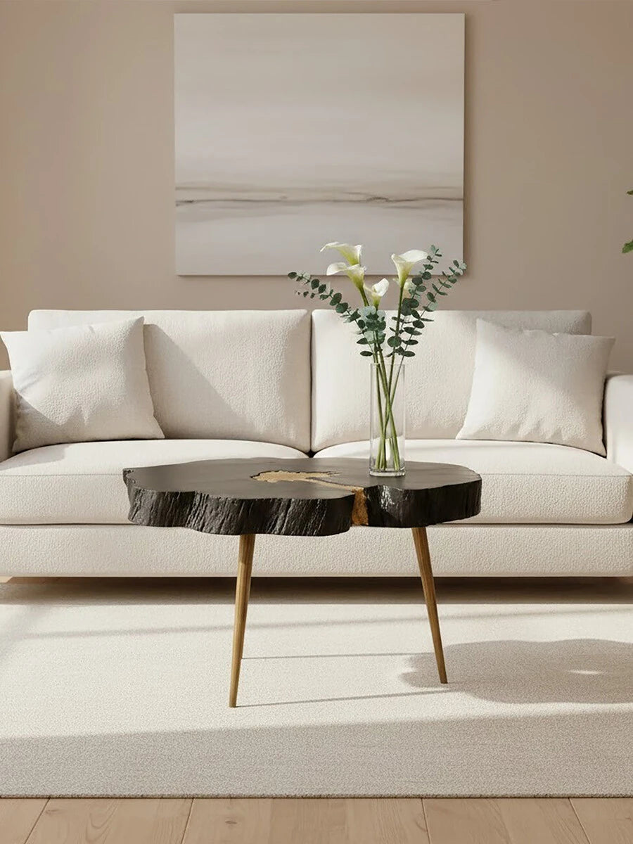 Asamra Black And Gold Coffee Table