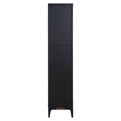 Salvar 2 Tone Oak Wood Tall Cabinet